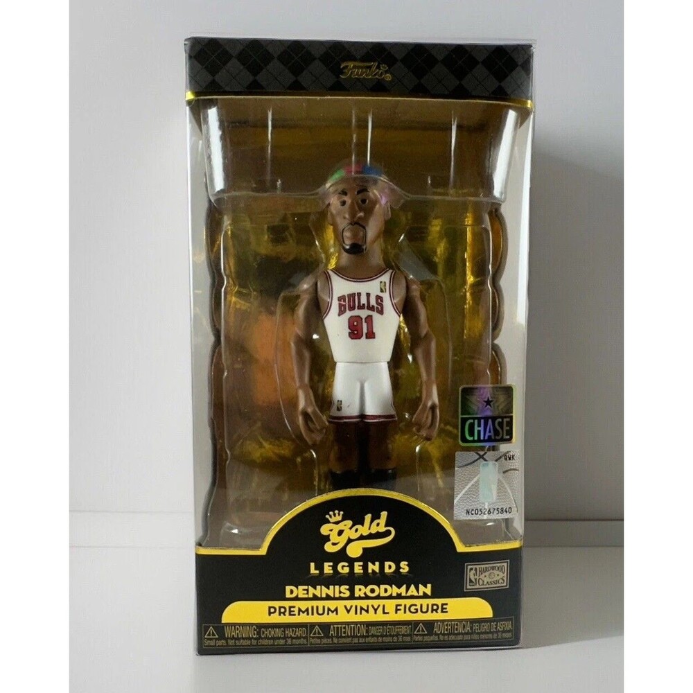 Funko Gold NBA Legends HWC Dennis Rodman 5" Premium Vinyl Figure Chase New